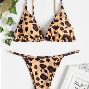 Cheetah Print Bikini Size S